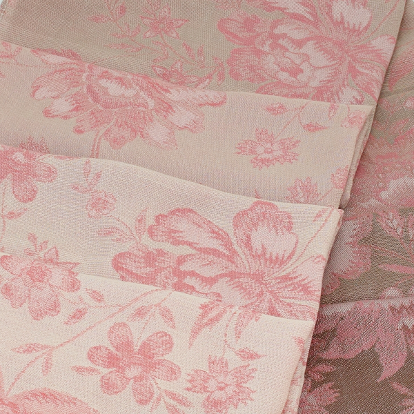 Women's-cotton-linen-pink-stole-Versailles