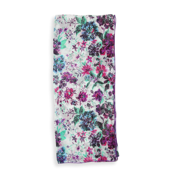 Pink romantique-flower-printed-silk-women’s-scarf