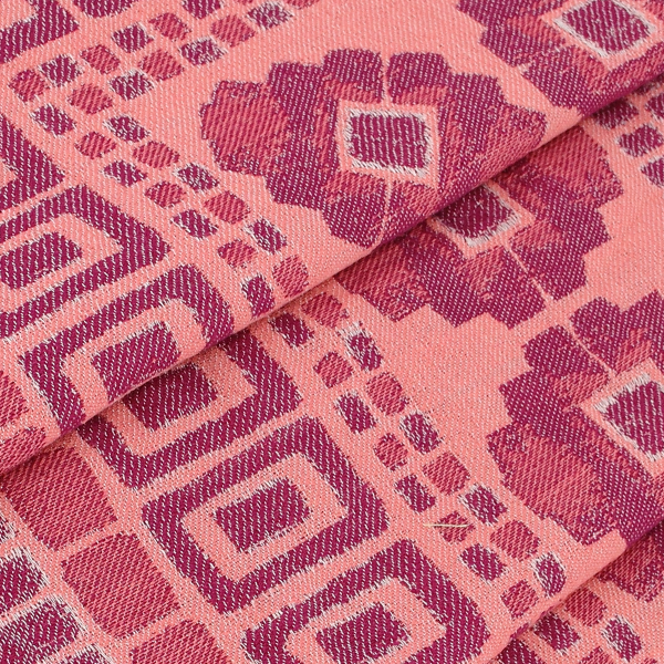 Pink-wool-rayon-women’s-scarf-Rive gauche