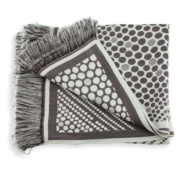 Pois-black choco-wool-women’s-large-square-scarf