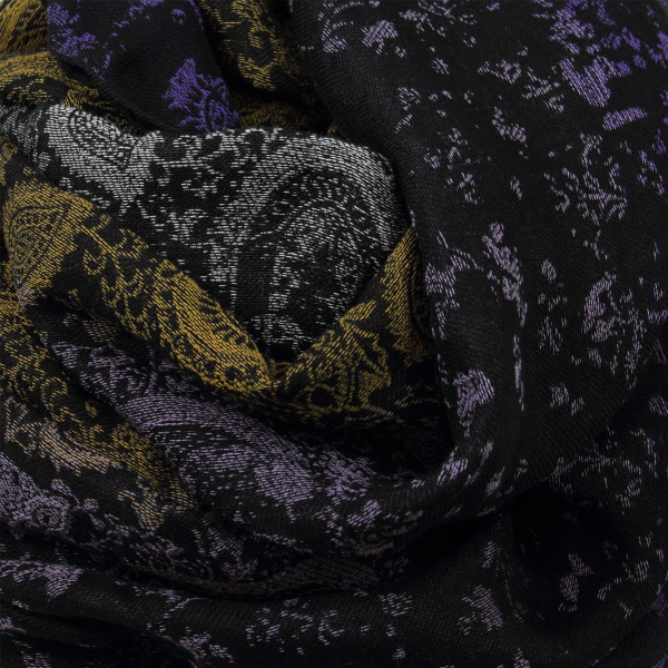 Scarf-women’s-cotton-silk-purple-golden-Mumbai