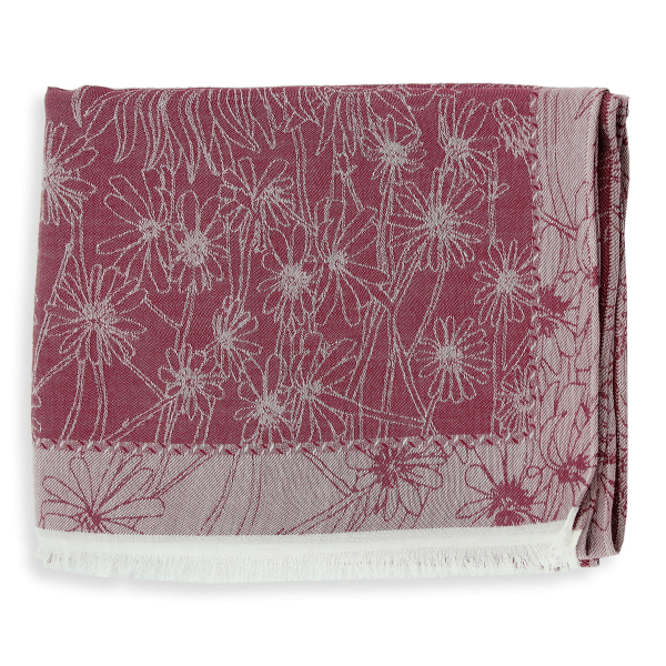 bio life-raspberry red-organic cotton-women’s-stole