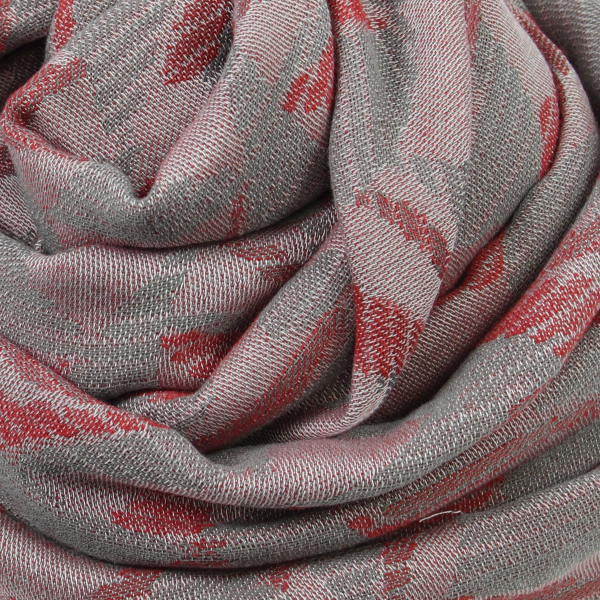 Men stole coton modal Le Conquerant gray red 1A