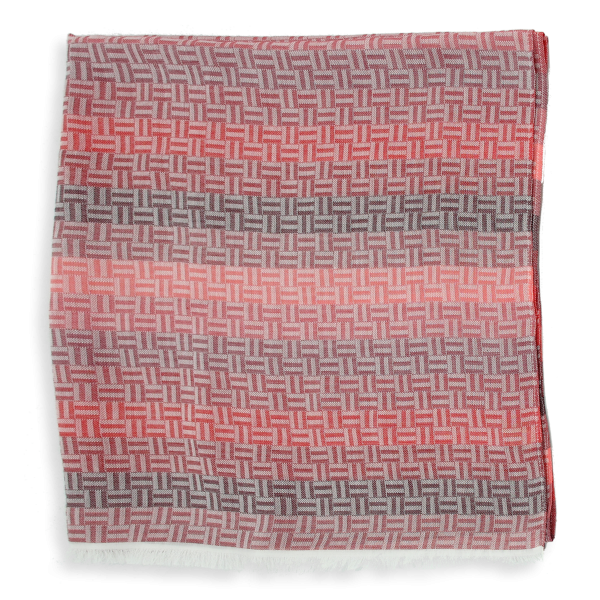 Red-unisex-cotton-stole-Boreal