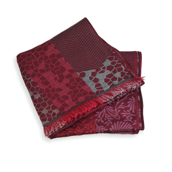 Red-100% natural-women’s-scarf-Charme