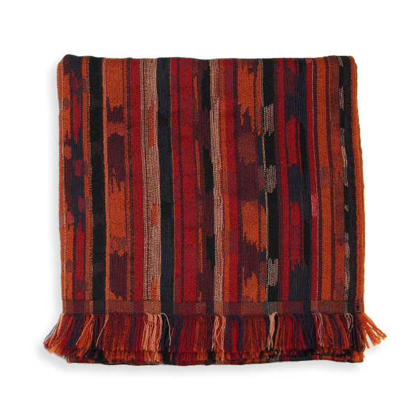 Orange-red-silk-wool-men's-scarf-Orpheon