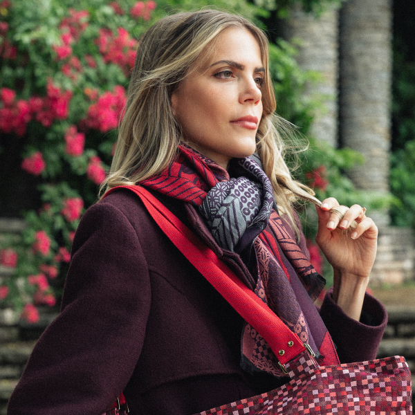 Purple-red-silk-wool-women's-stole-Amour