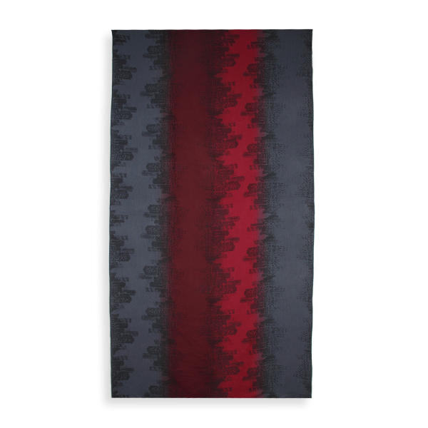 Red-gray-rayon-wool-women’s-men’s-oversized-stole-Philadelphia