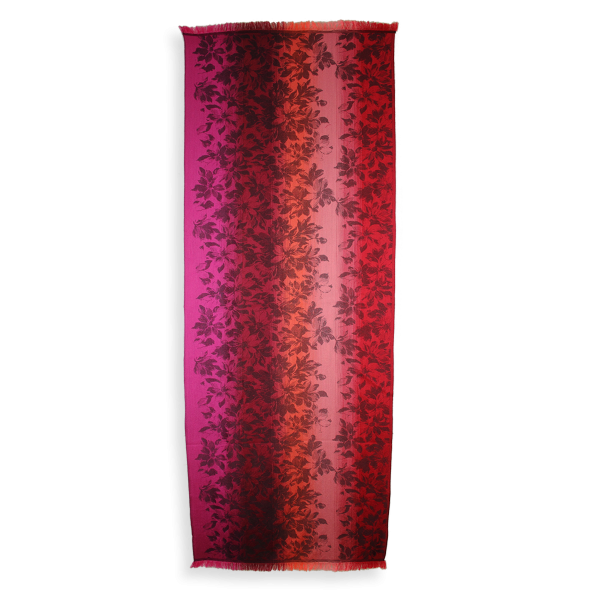 Red-fuchsia-wool-silk-women's-stole-Romantique
