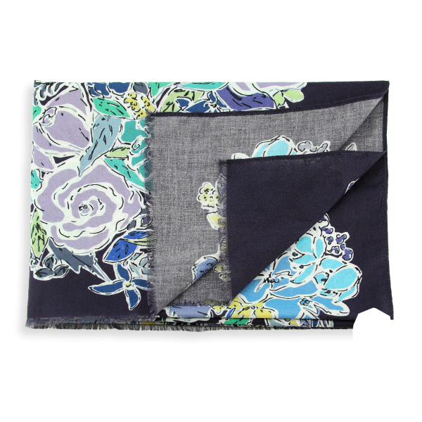 Romeo-navy blue-cotton-women’s-stole