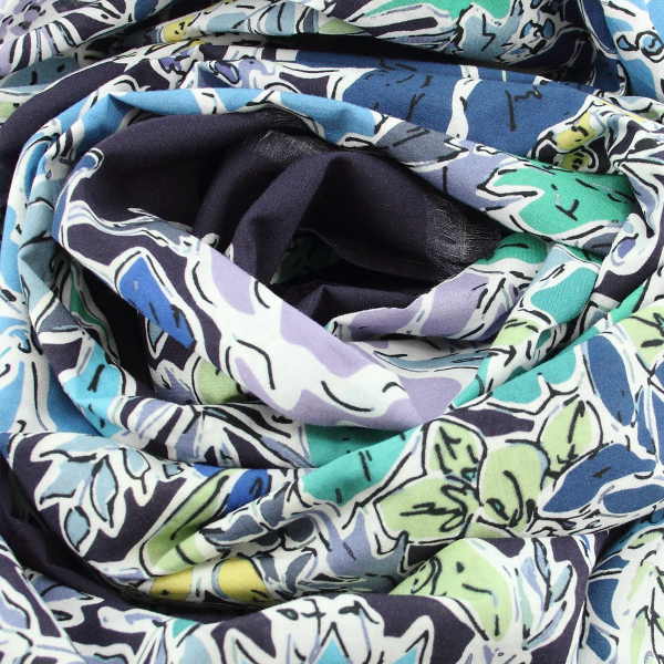 Romeo-navy blue-cotton-women’s-stole