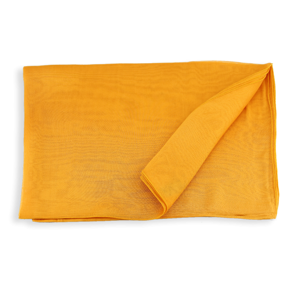 Women's-silk-chiffon-monochrome-golden-yellow
