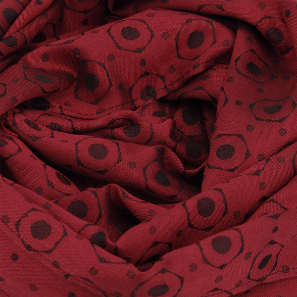 Red-silk-men's-scarf-Denis-made-in-France