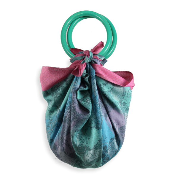 rings in beech bleu turquoise made in france 