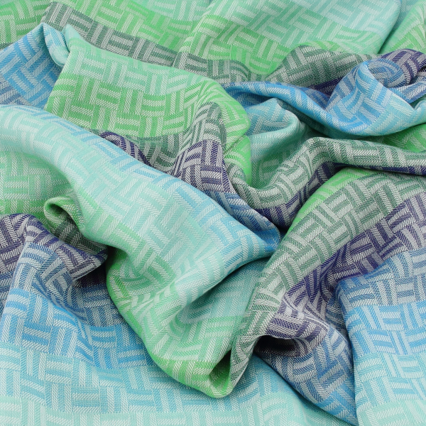 Turquoise-unisex-cotton-stole-Boreal