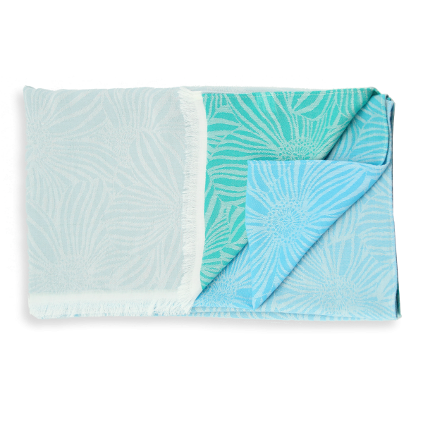 Summer-turquoise-cotton-rayon-women’s-stole