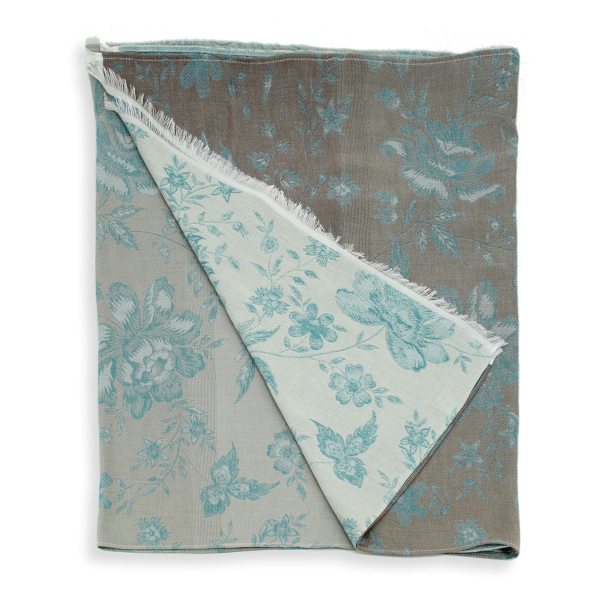 Women's-cotton-linen-turquoise-stole-Versailles