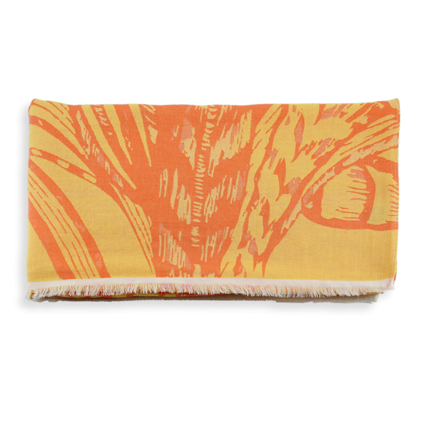 Arum-yellow-orange-rayon-cotton-women’s-over size stole