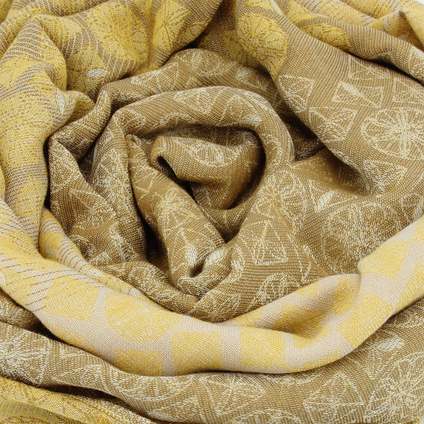 Men's-linen-cotton-scarf-yellow-Logo