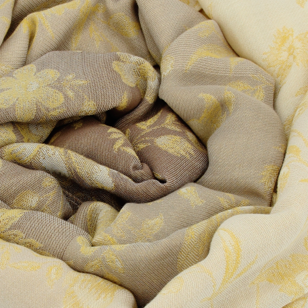 Women's-cotton-linen-yellow-stole-Versailles
