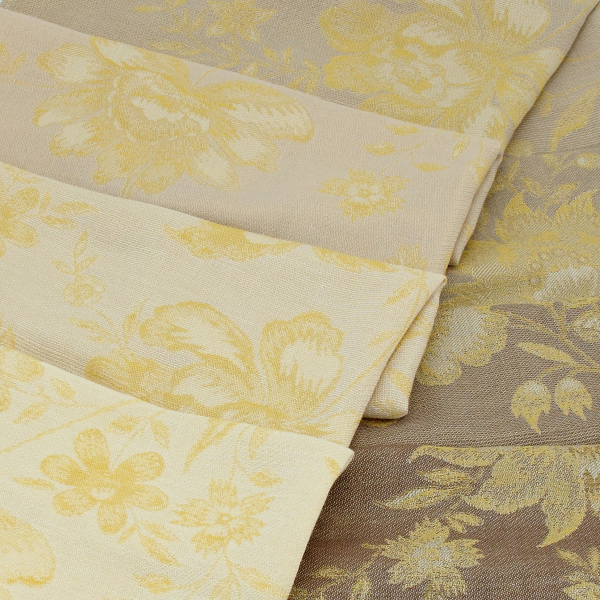 Women's-cotton-linen-yellow-stole-Versailles