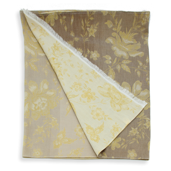 Women's-cotton-linen-yellow-stole-Versailles