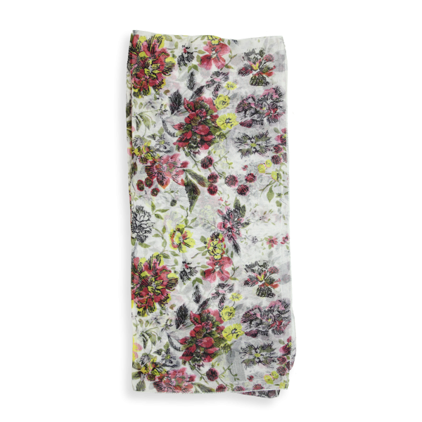 Woman-scarf-printed-silk-romantique-yellow-1A
