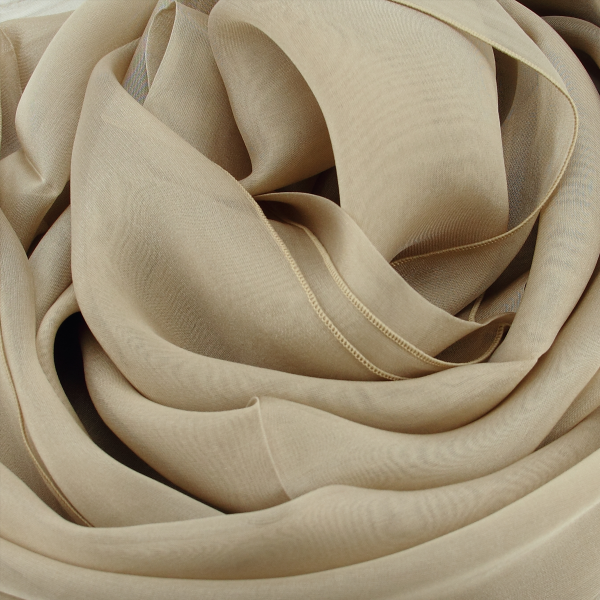 Sand beige-silk-wedding-women's-airy scarf