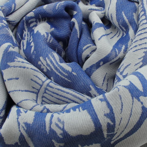 Arum-blue-white-rayon-cotton-women’s-stole