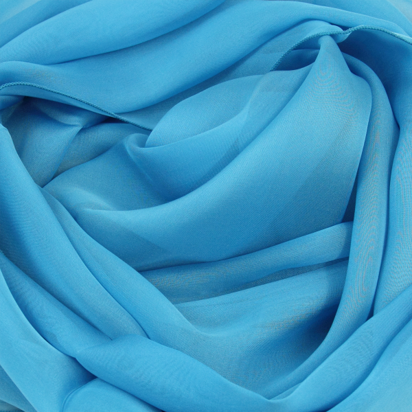 Woman-scarf-plain-silk-blue-lagoon-879A