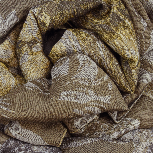 Botanic-beige-silk-cotton-wool-women’s-stole