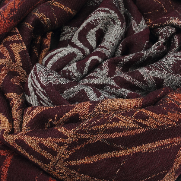 Rusty-burgundy-cotton-women's-scarf-Roseland