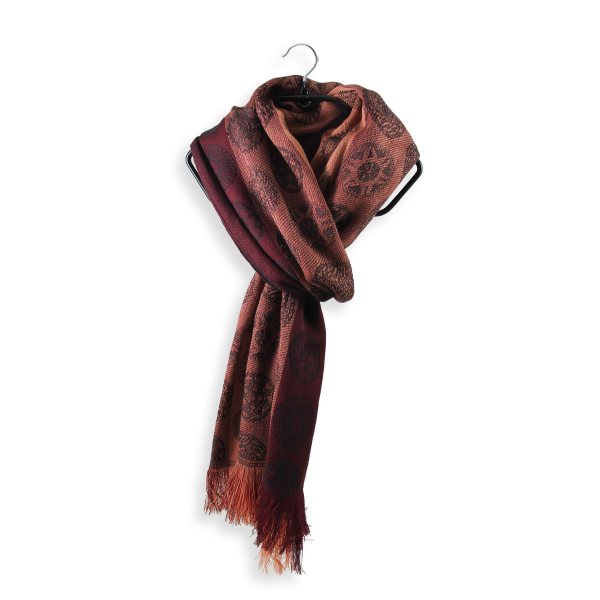 Men's-scarf-wool-modal-red-maroon-Chrono