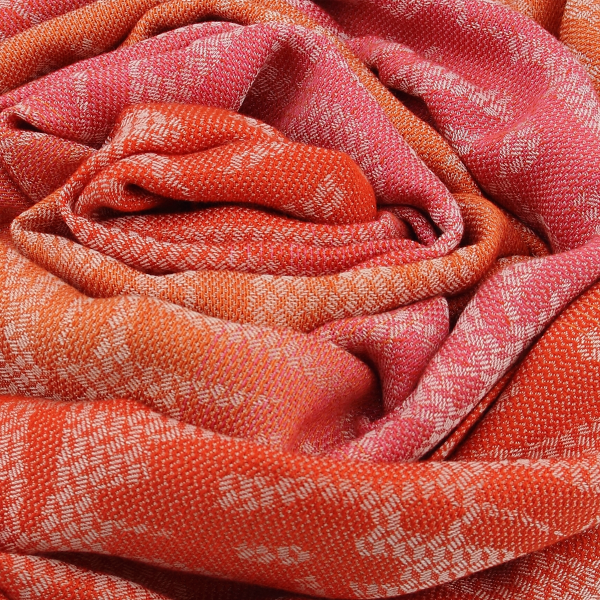 Butterfly-orange-silk-cotton-women’s-scarf