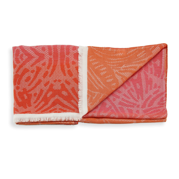 Butterfly-orange-silk-cotton-women’s-scarf