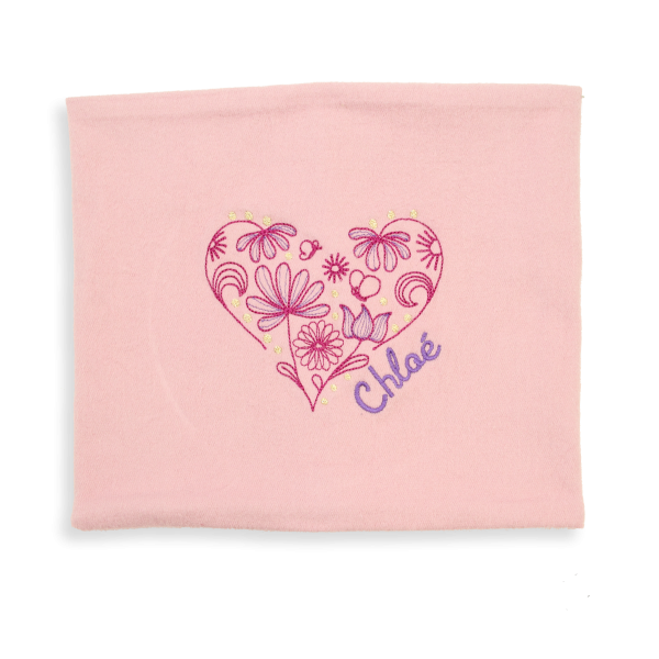Pink-organic-cotton-heart-embroidered-children’s-scarf