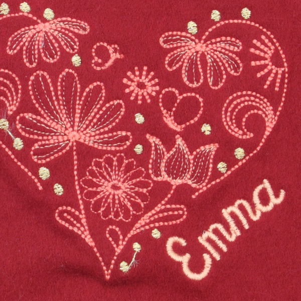 Red-organic-cotton-heart-embroidered-children’s-scarf
