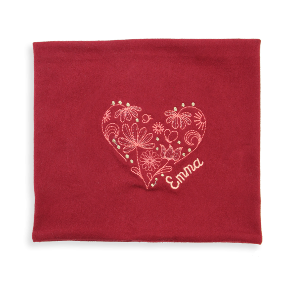 Red-organic-cotton-heart-embroidered-children’s-scarf