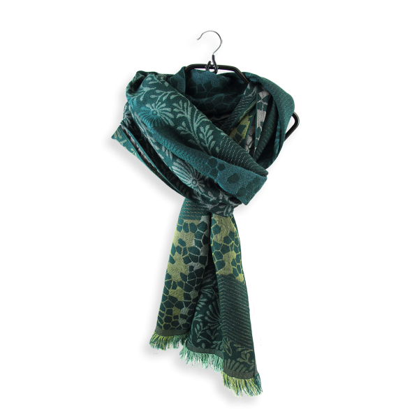 Green-100% natural-women’s-scarf-Charme