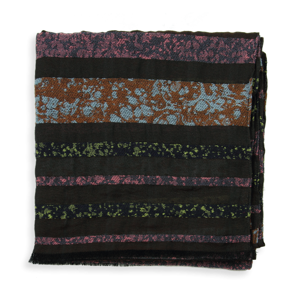 Scarf-women-merino-wool-cotton-silk-granite-brown-pink-2A