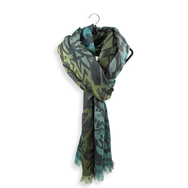 Green-emerald-100% natural-women’s-stole-Savane