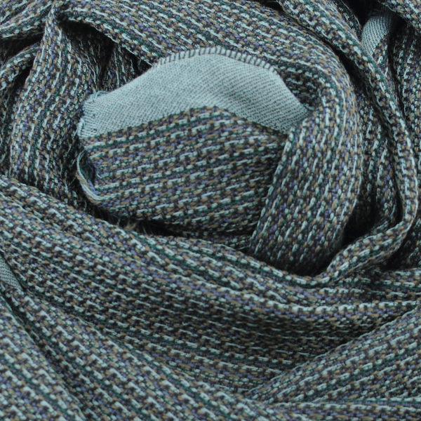 Gray-green-rayon-wool-men’s-scarf-Tweed