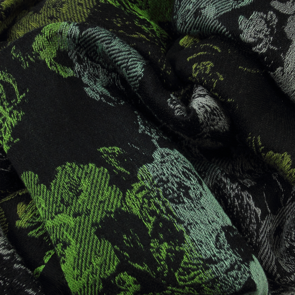 Black-green-rayon-cotton-wool-women’s-scarf-Florence