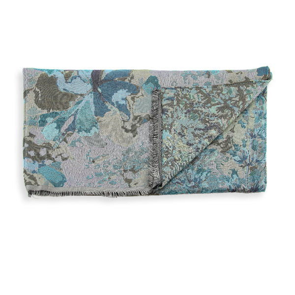 Turquoise-cotton-silk-women's-scarf-Helio