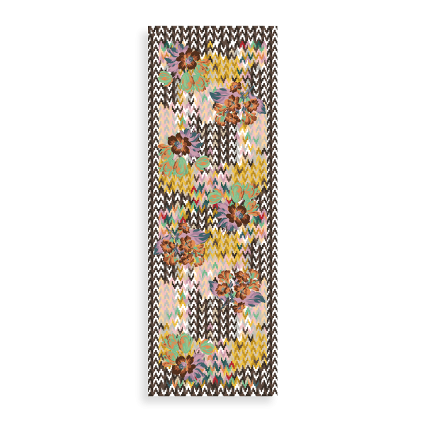 Herringbone-chestnut brown-cotton-women’s-stole