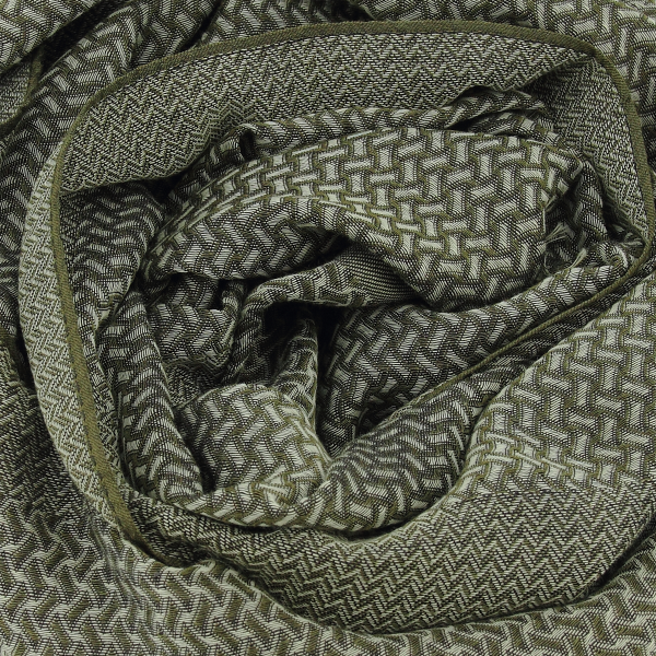 Khaki-silk-cashmere-men’s-scarf-Thales