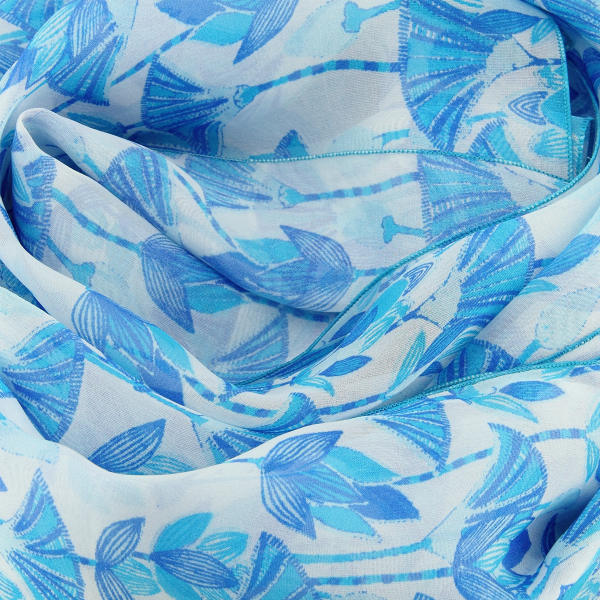 blue-turquoise-lotus-flower-printed-silk-women’s-scarf