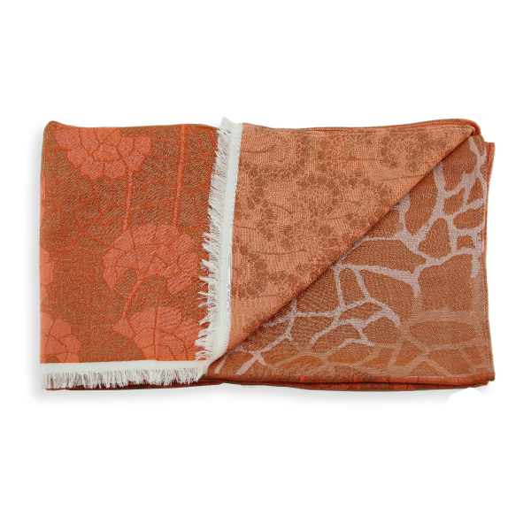 Lotus-rust-coral-silk-cotton-rayon-women’s-scarf