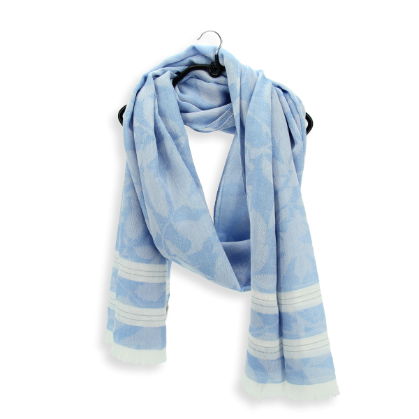 Marina-silk-cotton-sky blue-women’s-stole