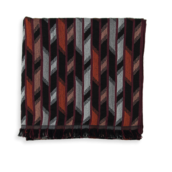 Melbourne-black-rust-silk-wool-men’s-scarf
